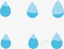 低碳图标六款水滴能源标图标高清图片