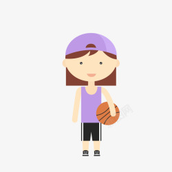 篮球女孩素材