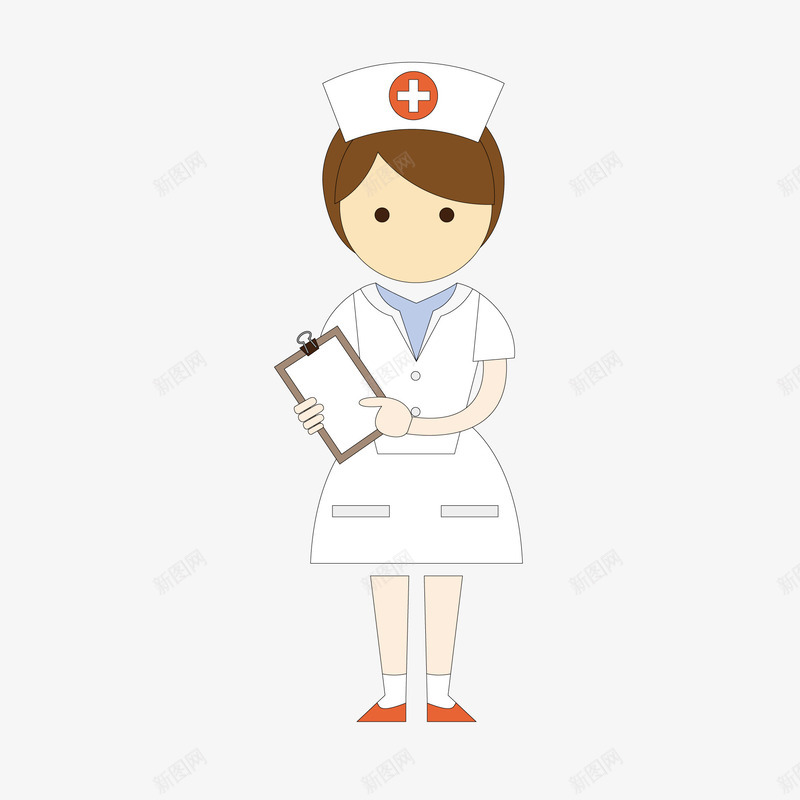 卡通护士人物png免抠素材_新图网 https://ixintu.com 人物设计 卡通 国际护士节 扁平化 护士
