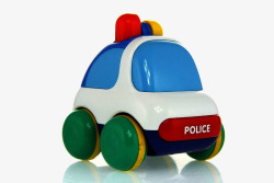 四轮警车儿童警车小玩具模型高清图片