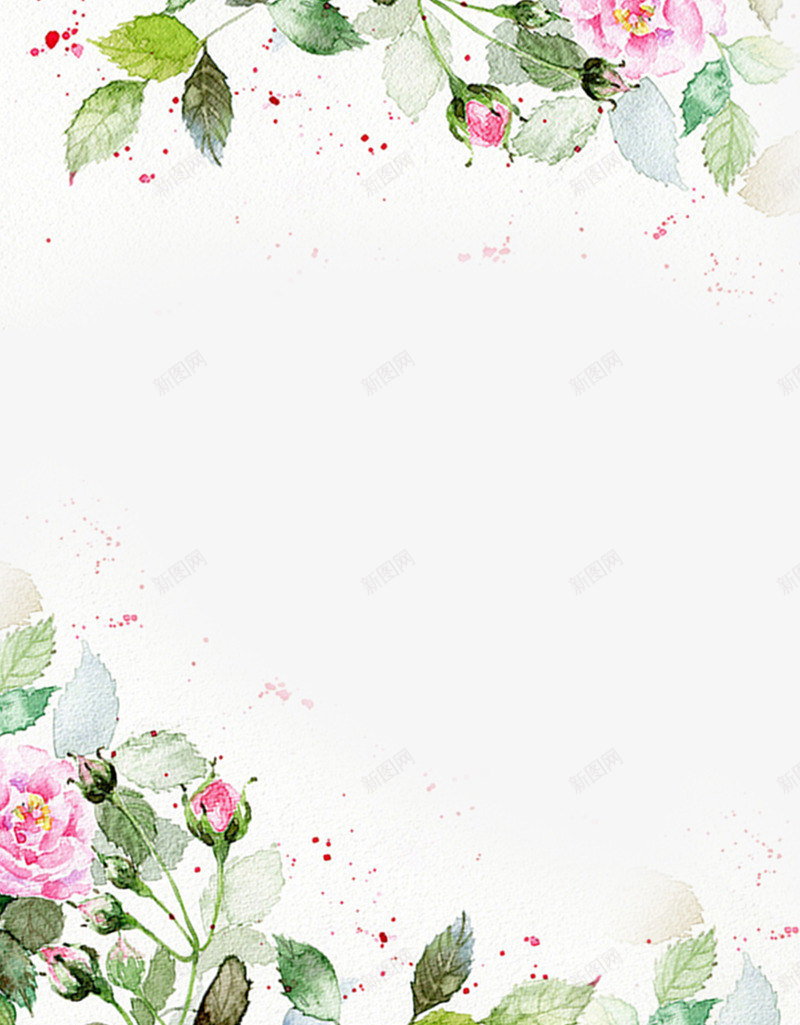 粉色花背景png免抠素材_新图网 https://ixintu.com 漂亮 玫瑰 粉色 美丽 背景装饰 花朵