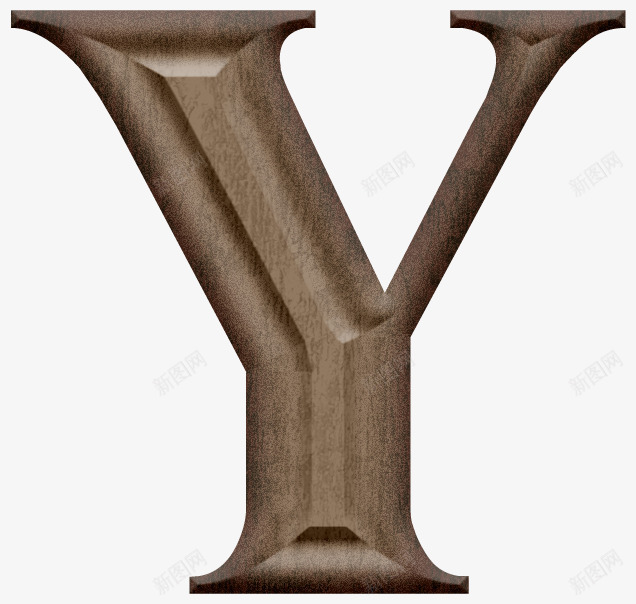 木质雕刻字母Ypng免抠素材_新图网 https://ixintu.com 字母Y 木头 木纹 雕刻