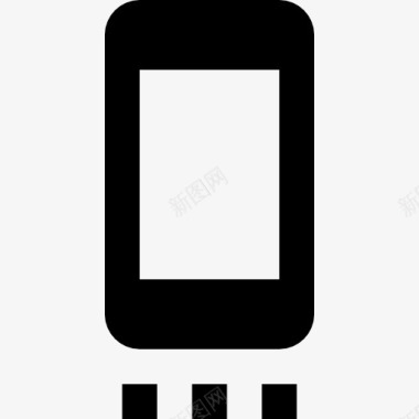 智能手机的三个按钮图标图标