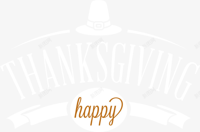 白色感恩节标签png免抠素材_新图网 https://ixintu.com Thanksgiving 感恩节 感恩节快乐 感谢 白色标签 节日标志