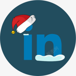 圣诞节LinkedIn雪社会社素材