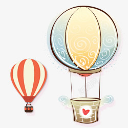 升起的气球卡通氢气球高清图片