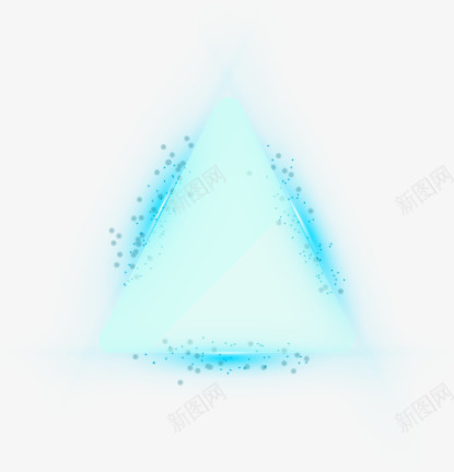 发光三角形png免抠素材_新图网 https://ixintu.com 发光三角形 科技背景 蓝色背景