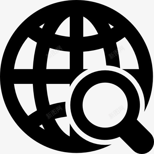 全局搜索界面符号图标png_新图网 https://ixintu.com 全球搜索 国际 工具 搜索 放大镜 界面 网格 网络