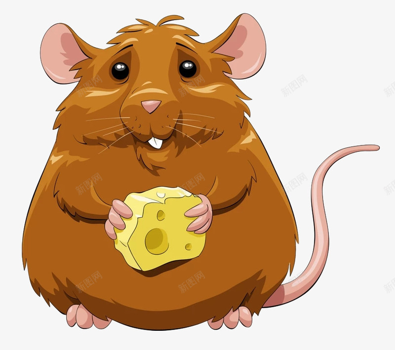 偷吃的老鼠png免抠素材_新图网 https://ixintu.com PNG素材 卡通 老鼠 食物