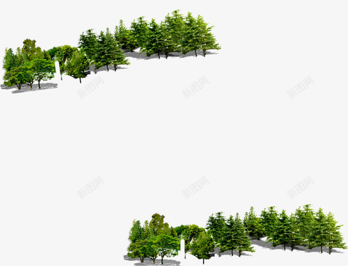 绿色植物大树公园装饰png免抠素材_新图网 https://ixintu.com 公园 大树 绿色植物 装饰
