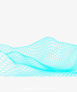 炫科技感山脉起伏3D立体背景纹理装饰素材