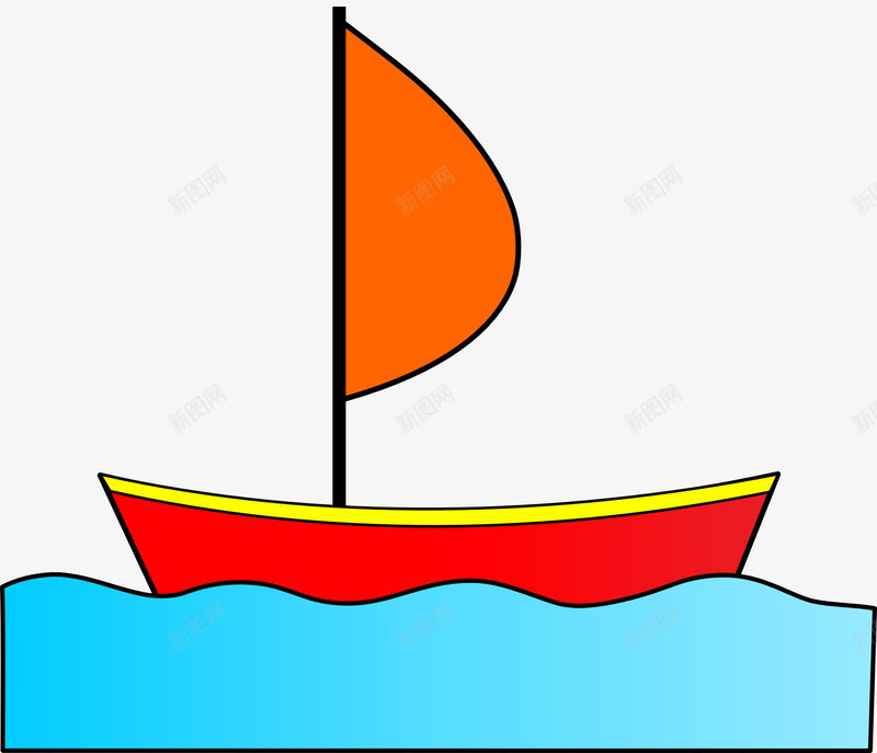 海面上的帆船png免抠素材_新图网 https://ixintu.com 单体帆船 帆 帆船 水 海 海洋 航海 船 船只