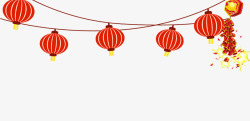 过年红红火火2018年喜庆灯笼创意背景边框高清图片