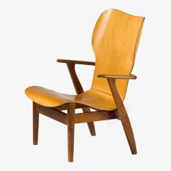 实木黄色椅子素材
