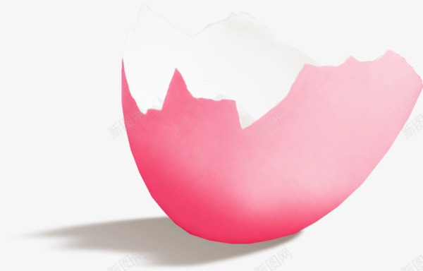 破碎的粉色蛋壳png免抠素材_新图网 https://ixintu.com 粉色蛋壳 粉色鸡蛋壳 蛋壳 鸡蛋壳