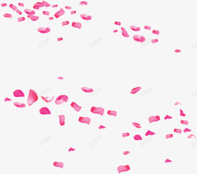 粉色卡通漂浮抽象花瓣png免抠素材_新图网 https://ixintu.com 卡通 抽象 漂浮 粉色 花瓣