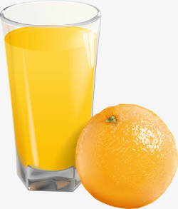 果汁派对新鲜的鲜橙汁矢量图高清图片