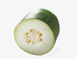 底色老绿色切开的冬瓜高清图片