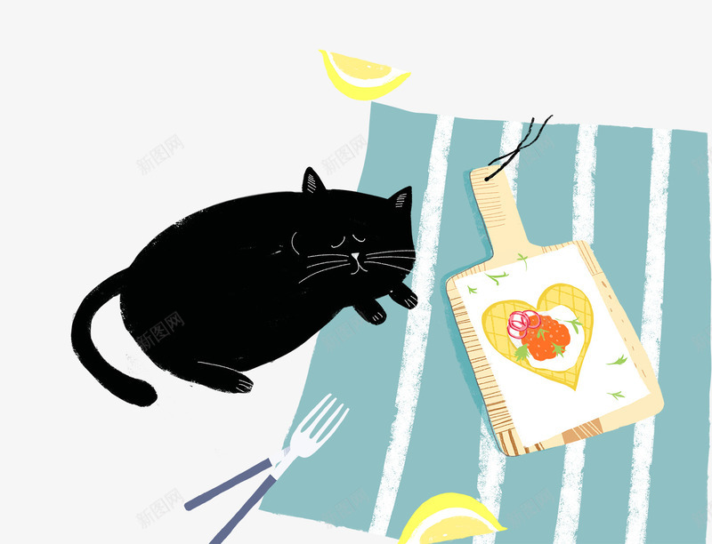 卡通手绘可爱动物小猫咪psd免抠素材_新图网 https://ixintu.com 偷吃 动物 卡通 卡通手绘可爱动物小猫咪 可爱 小猫咪 手绘