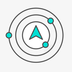圆环箭头蓝色手绘圆环科技导航元素矢量图图标高清图片