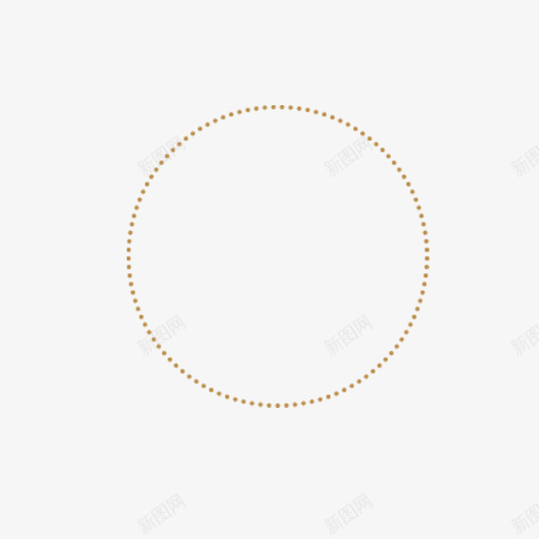 棕色圆圈png免抠素材_新图网 https://ixintu.com 圆点 科技 简约 虚线 虚线圆