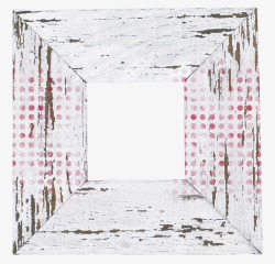 粉色走廊手绘景色高清图片