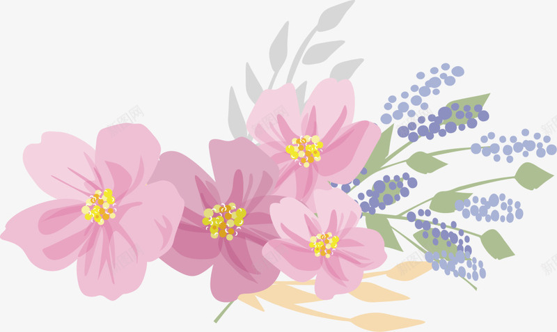 紫色美丽春季花朵png免抠素材_新图网 https://ixintu.com 春天 春季花朵 春日 美丽花朵 装饰图案 鲜花
