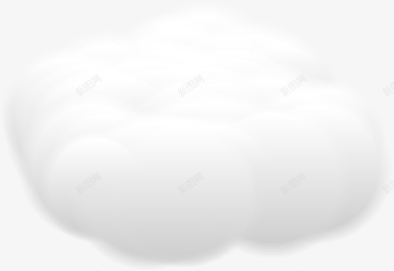 漂浮的立体云朵png免抠素材_新图网 https://ixintu.com 云朵 天空 效果 白云 真实