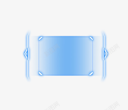 光效科技蓝光图标图标
