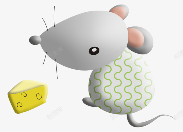 卡通老鼠和奶酪png免抠素材_新图网 https://ixintu.com 卡通奶酪 卡通老鼠 奶酪 老鼠