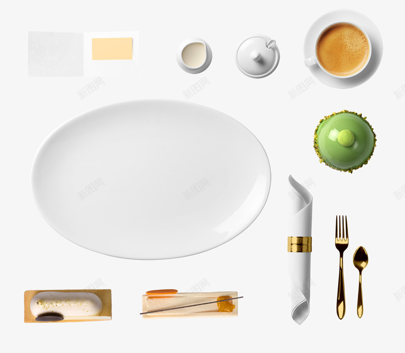 创意合成厨房用品白色的盘子餐具png免抠素材_新图网 https://ixintu.com 创意 厨房 合成 用品 白色 盘子 餐具