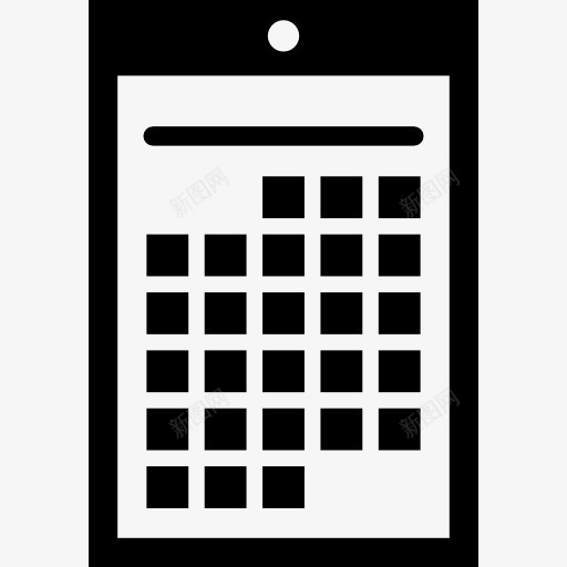 墙上的日历在竖向标图标png_新图网 https://ixintu.com 垂直 墙 工具 工具和器具 挂历 文具 日历 日历设计