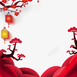 春节海报边框装饰素材