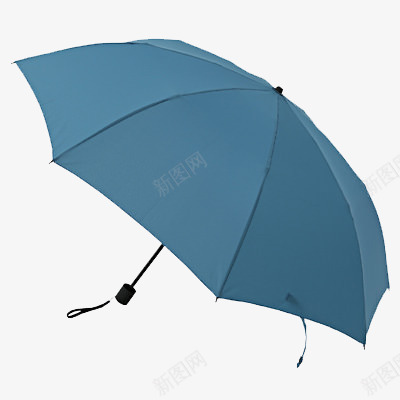 蓝色折叠伞png免抠素材_新图网 https://ixintu.com 打开的伞 折叠伞 无印良品
