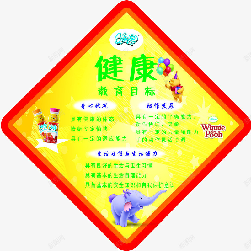 QQ星健康教育目标png免抠素材_新图网 https://ixintu.com QQ星 健康 儿童 饮品