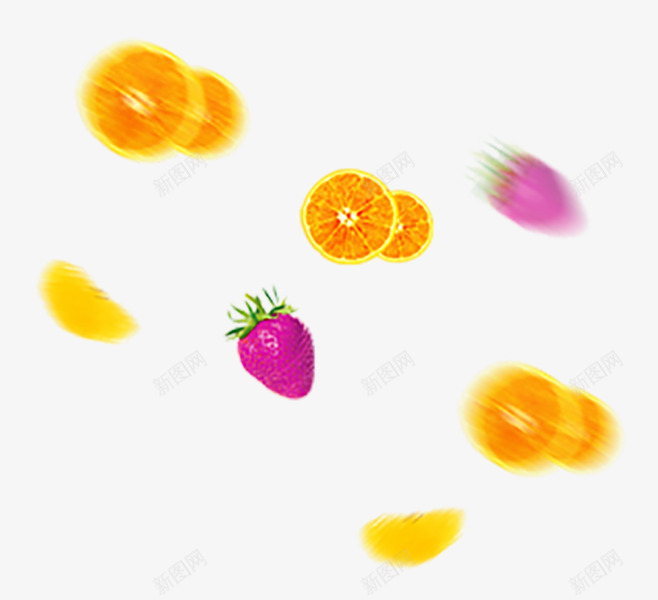 漂浮的食物组合png免抠素材_新图网 https://ixintu.com 水果 漂浮 艺术 装饰 食物
