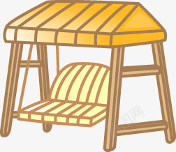 创意可爱手绘公园里的椅子png免抠素材_新图网 https://ixintu.com 公园 创意 可爱 椅子