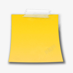 黄色的便捷便签纸素材