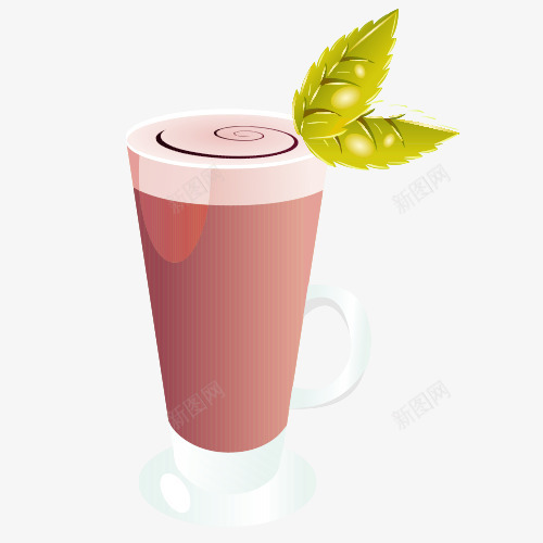 卡通奶茶psd免抠素材_新图网 https://ixintu.com 免抠美图 卡通图 奶茶 精美图片 饮料