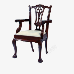 舒适美观黒木软座古代椅子高清图片
