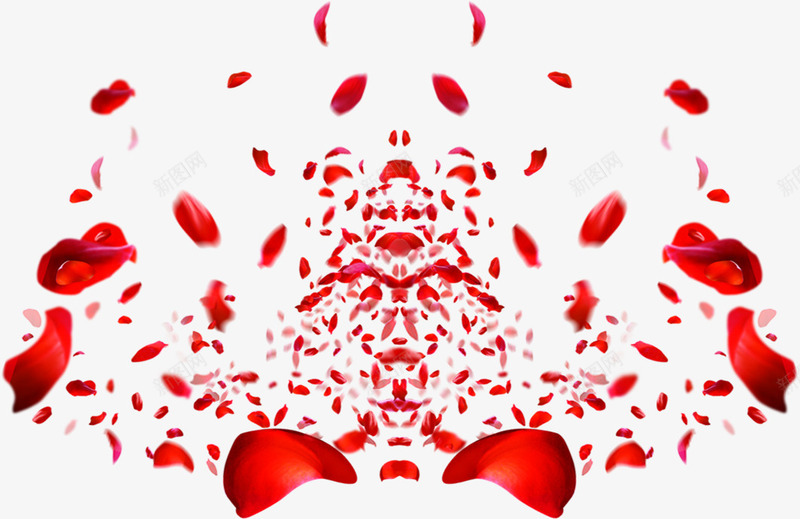红色漂浮红色玫瑰花瓣png免抠素材_新图网 https://ixintu.com 漂浮 玫瑰 红色 花瓣
