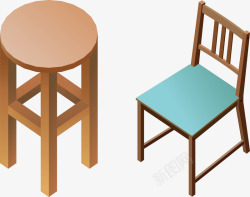 板凳和椅子组图素材
