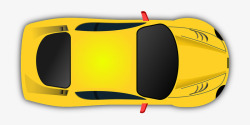 黄色玩具模型跑车素材