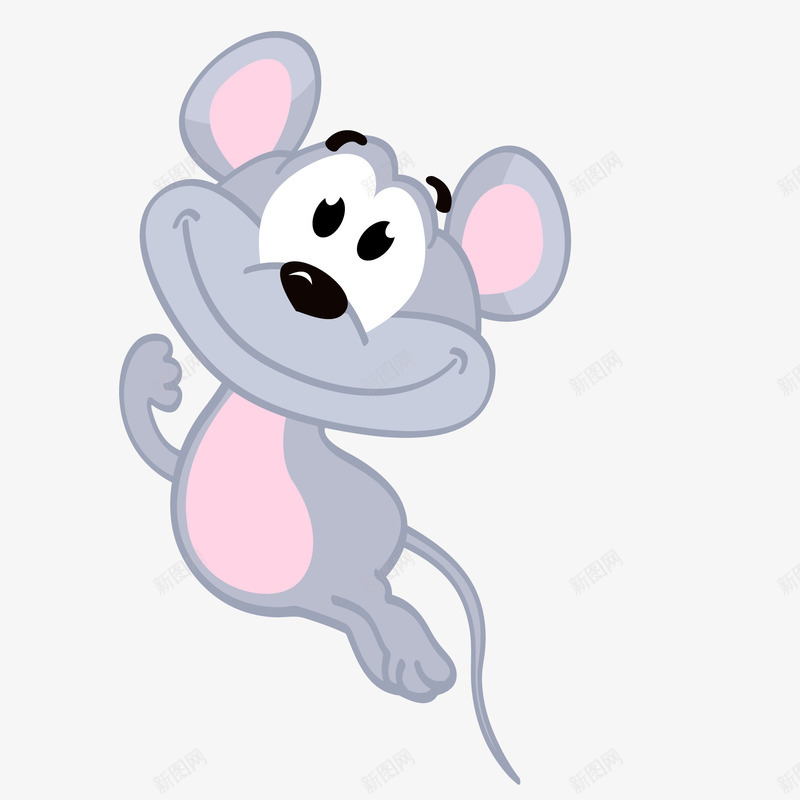 卡通大眼睛的小老鼠矢量图ai免抠素材_新图网 https://ixintu.com 动物设计 卡通 可爱 大眼睛 小老鼠 矢量图