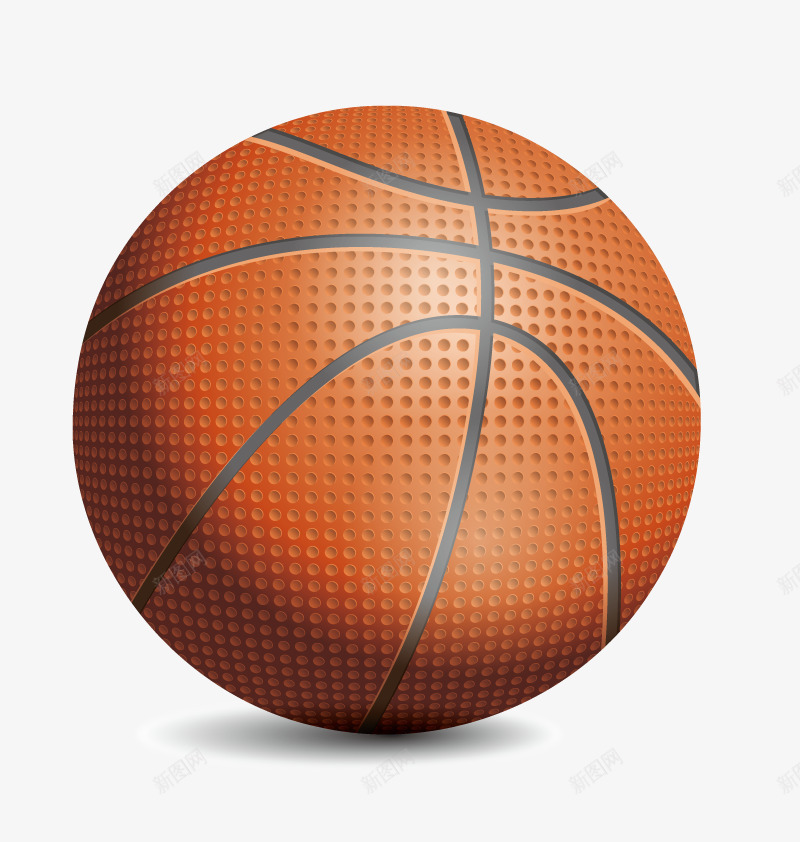 逼真篮球矢量图ai免抠素材_新图网 https://ixintu.com 3D 球类 篮球矢量 运动 矢量图
