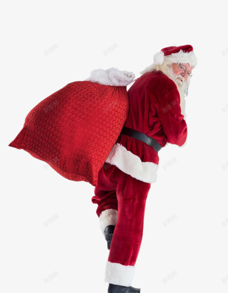 圣诞老人看着你png免抠素材_新图网 https://ixintu.com 下雪 圣诞老人 圣诞节 平安夜 烟囱 礼物 红帽子老人