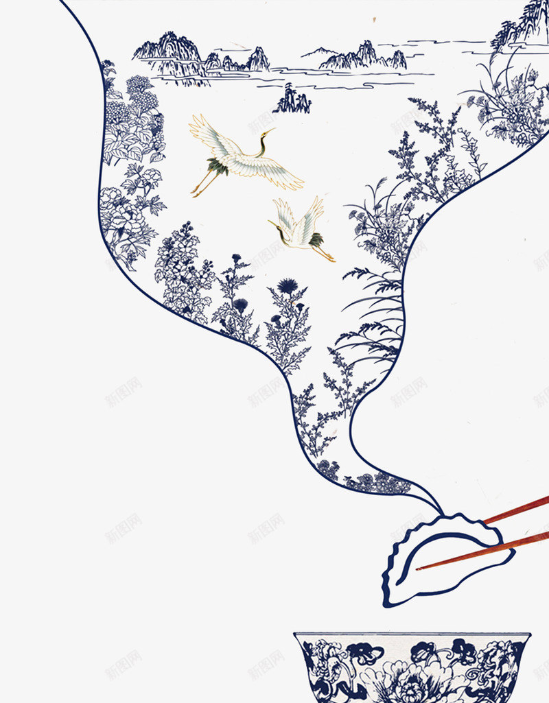 青花瓷冬至饺子元素psd免抠素材_新图网 https://ixintu.com 冬至 冬至促销 冬至图 冬至快乐 冬至饺子 吃饺子 喜庆 年味 新年 新春 春节 过年 青花瓷冬至 饺子