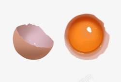 打开的鸡蛋打开的生鸡蛋高清图片