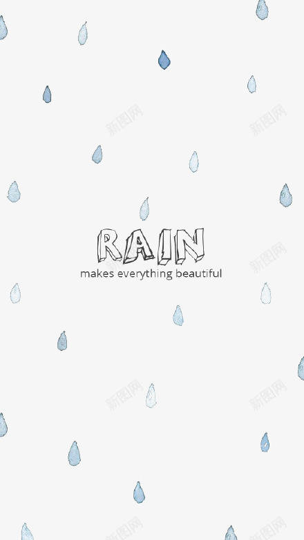 漂浮雨点png免抠素材_新图网 https://ixintu.com 手绘 水滴 蓝色 装饰 雨滴 雨点