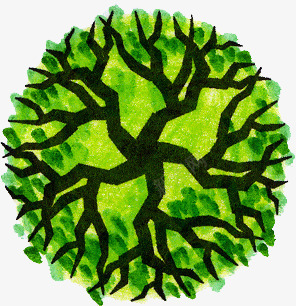 茂盛成长大树平面绿色png免抠素材_新图网 https://ixintu.com 大树 平面 成长 成长过程 绿色 茂盛